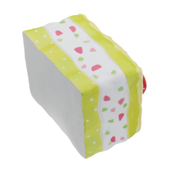 Strawberry Mousse Cake Squishy 10*8*8.5CM Licensed Slow Rising With Packaging Collection Gift
