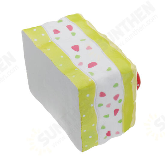 Strawberry Mousse Cake Squishy 10*8*8.5CM Licensed Slow Rising With Packaging Collection Gift