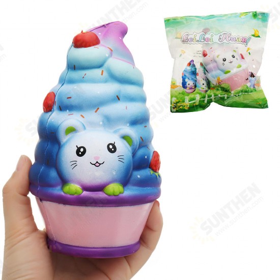 Cat Ice Cream Squishy 12CM Slow Rising With Packaging Collection Gift Soft Toy