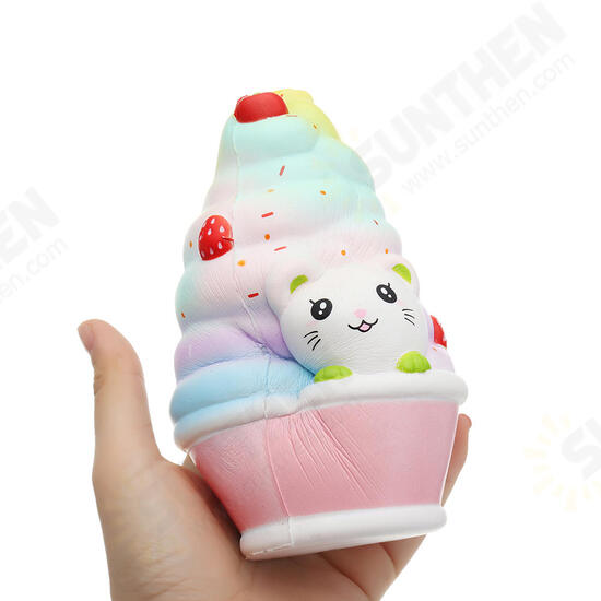 Cat Ice Cream Squishy 12CM Slow Rising With Packaging Collection Gift Soft Toy