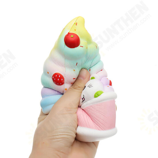 Cat Ice Cream Squishy 12CM Slow Rising With Packaging Collection Gift Soft Toy