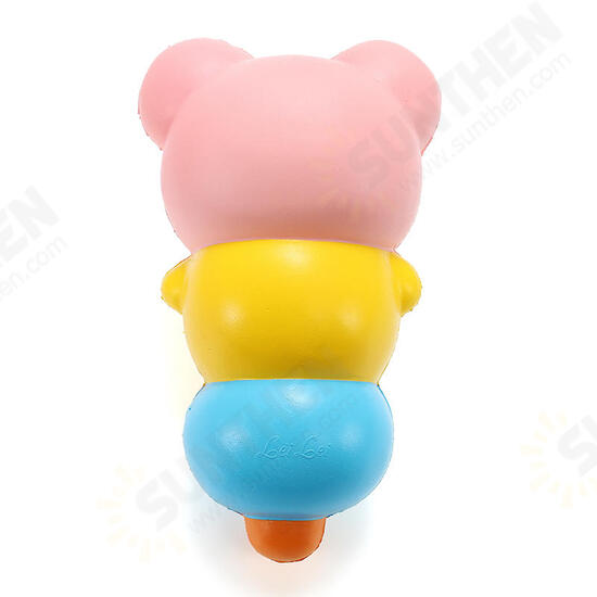 Squishy 15cm Pierced Haw Berries Candy Stick Bear Pig Slow Rising With Packaging Gift