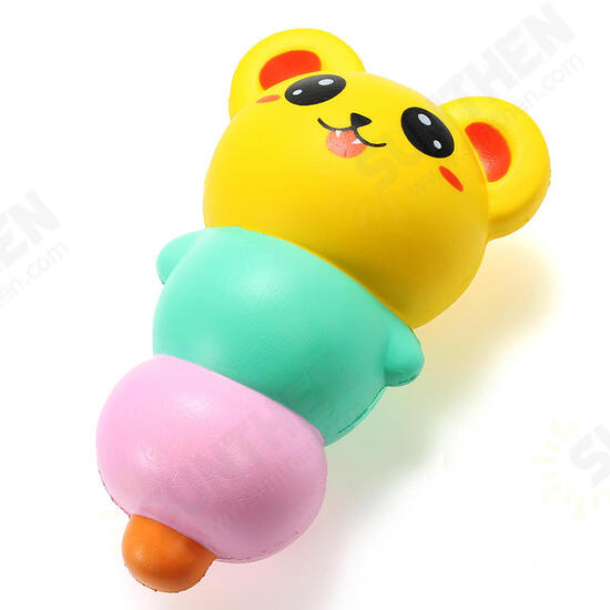 Squishy 15cm Pierced Haw Berries Candy Stick Bear Pig Slow Rising With Packaging Gift