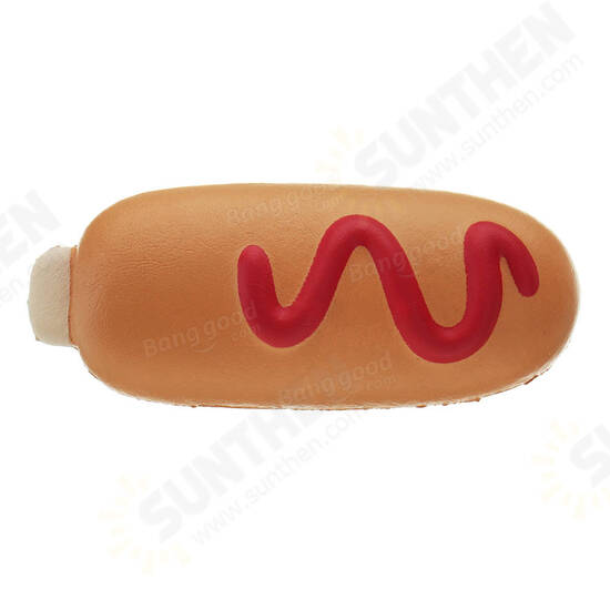 Squishy Hot Dog Soft Slow Rising Bun Kawaii Cartoon Toy Gift Collection