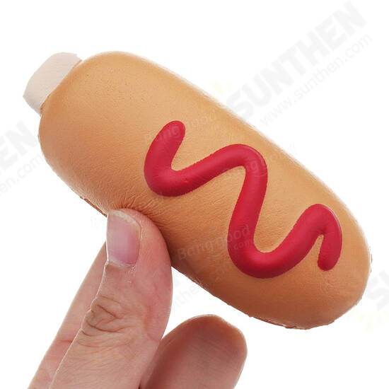 Squishy Hot Dog Soft Slow Rising Bun Kawaii Cartoon Toy Gift Collection