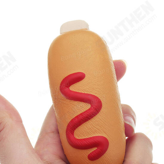 Squishy Hot Dog Soft Slow Rising Bun Kawaii Cartoon Toy Gift Collection