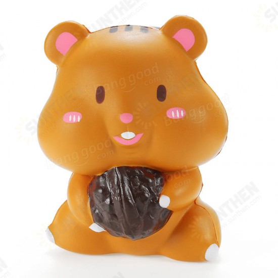 Squishy Squirrel Holding Filbert 10cm Slow Rising With Packaging Collection Gift Decor Soft Toy