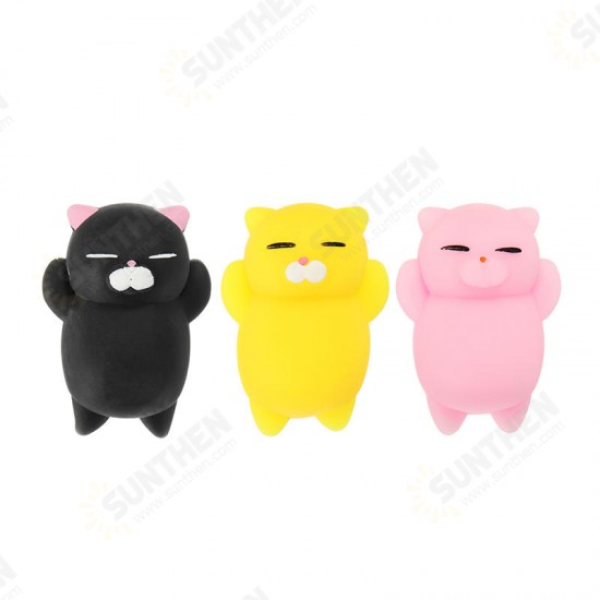 Kitten Cat Squishy Squeeze Cute Healing Toy Kawaii Collection Stress Reliever Gift Decor