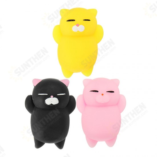 Kitten Cat Squishy Squeeze Cute Healing Toy Kawaii Collection Stress Reliever Gift Decor