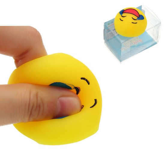 Squishy QQ Expression Squeeze Cute Healing Toy Kawaii Collection Stress Reliever Gift Decor