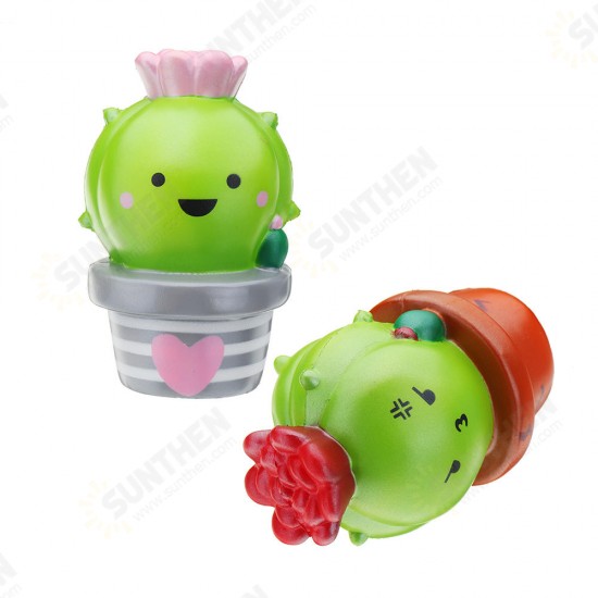 Cactus Flower Pot Squishy 18cm Slow Rising With Packaging Collection Gift Soft Toy