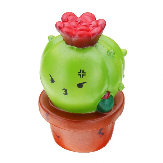 Cactus Flower Pot Squishy 18cm Slow Rising With Packaging Collection Gift Soft Toy