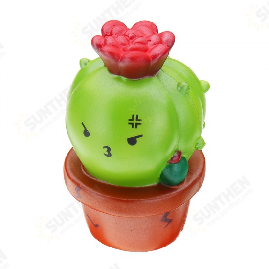 Cactus Flower Pot Squishy 18cm Slow Rising With Packaging Collection Gift Soft Toy