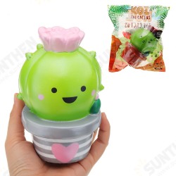 Cactus Flower Pot Squishy 18cm Slow Rising With Packaging Collection Gift Soft Toy Cactus Flower Pot Squishy 18cm Slow Rising With Packaging Collection Gift Soft Toy