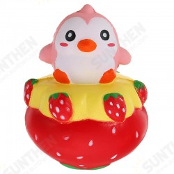 NO NO Squishy Strawberry Penguin 13*11CM Slow Rising With Packaging Collection Gift Soft Toy NO NO Squishy Strawberry Penguin 13*11CM Slow Rising With Packaging Collection Gift Soft Toy