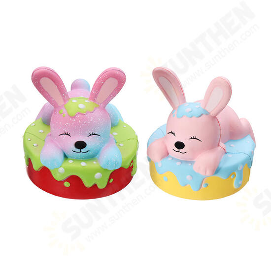 Squishy Rabbit Bunny Cake Cute Slow Rising Toy Soft Gift Collection With Box Packing