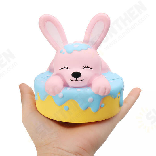 Squishy Rabbit Bunny Cake Cute Slow Rising Toy Soft Gift Collection With Box Packing