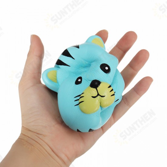 Squishy Tiger Face Ball Bun 10cm Soft Sweet Slow Rising Original Packaging Collection Gift