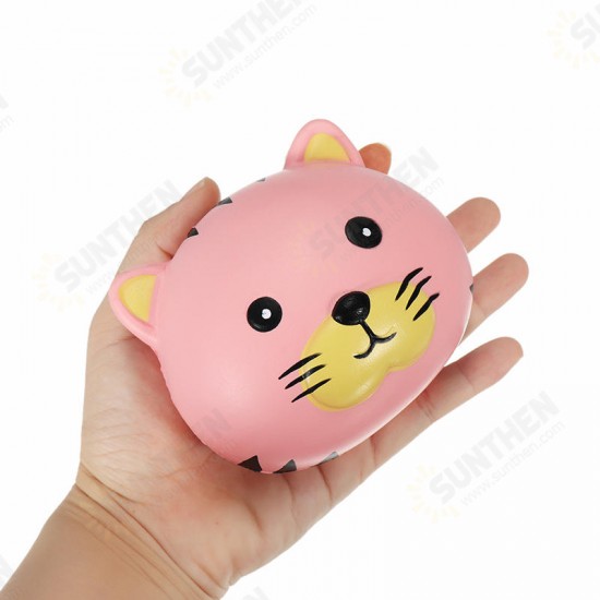 Squishy Tiger Face Ball Bun 10cm Soft Sweet Slow Rising Original Packaging Collection Gift