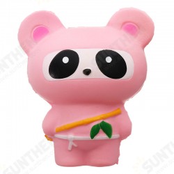 Pink Bear Squishy Panda Ninja Suit Soft Toy 13.5cm Slow Rising Bag With Packaging Gift Pink Bear Squishy Panda Ninja Suit Soft Toy 13.5cm Slow Rising Bag With Packaging Gift