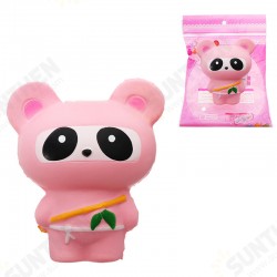Pink Bear Squishy Panda Ninja Suit Soft Toy 13.5cm Slow Rising Bag With Packaging Gift Pink Bear Squishy Panda Ninja Suit Soft Toy 13.5cm Slow Rising Bag With Packaging Gift