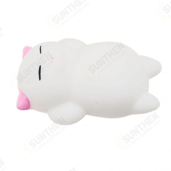 Pink Cat Kitten Squishy Squeeze Cute Healing Toy Kawaii Collection Stress Reliever Gift Decor