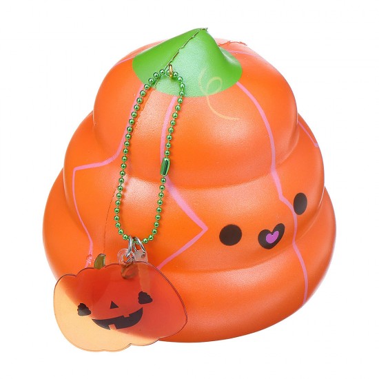 14cm Squishy Pumpkin Poop Super Slow Rising Toy Tag Gift