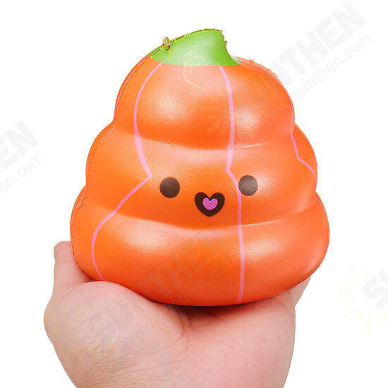 14cm Squishy Pumpkin Poop Super Slow Rising Toy Tag Gift