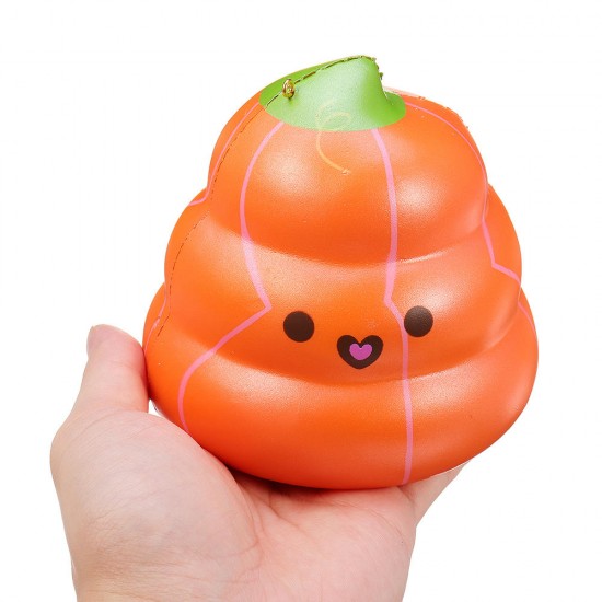 14cm Squishy Pumpkin Poop Super Slow Rising Toy Tag Gift