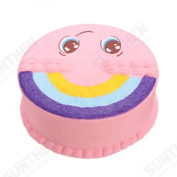 Rainbow Smile Cake Squishy 12CM Slow Rising With Packaging Collection Gift Soft Toy Rainbow Smile Cake Squishy 12CM Slow Rising With Packaging Collection Gift Soft Toy