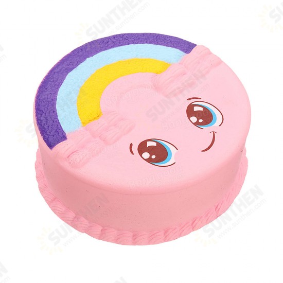 Rainbow Smile Cake Squishy 12CM Slow Rising With Packaging Collection Gift Soft Toy