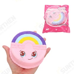 Rainbow Smile Cake Squishy 12CM Slow Rising With Packaging Collection Gift Soft Toy Rainbow Smile Cake Squishy 12CM Slow Rising With Packaging Collection Gift Soft Toy