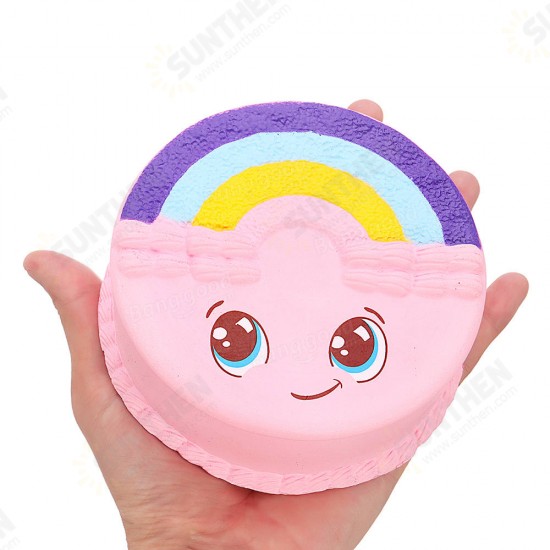 Rainbow Smile Cake Squishy 12CM Slow Rising With Packaging Collection Gift Soft Toy