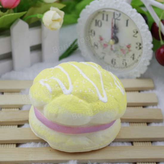 Random Color Squishy Soft 8CM Pineapple Bread Decoration Soft Toys