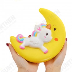 Squishy Unicorn Moon 22cm Slow Rising With Packaging Collection Gift Decor Toy Squishy Unicorn Moon 22cm Slow Rising With Packaging Collection Gift Decor Toy