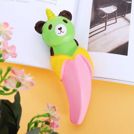 Banana Bear Squishy 18*6cm Slow Rising With Packaging Collection Gift Soft Toy