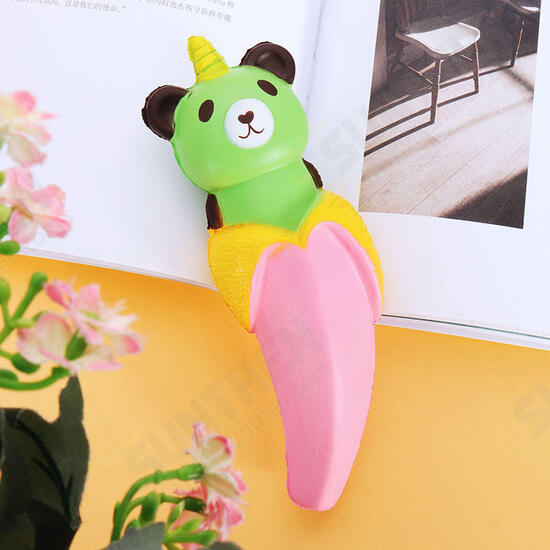 Banana Bear Squishy 18*6cm Slow Rising With Packaging Collection Gift Soft Toy