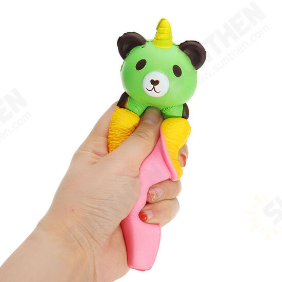 Banana Bear Squishy 18*6cm Slow Rising With Packaging Collection Gift Soft Toy