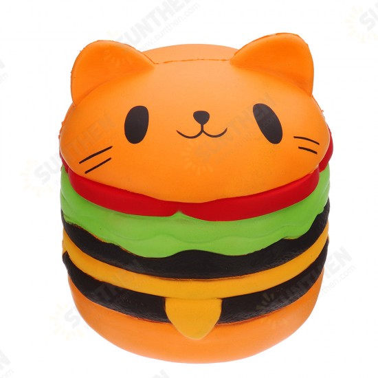 Huge Cat Burger Squishy 8.66inch Humongous Jumbo 22CM Soft Slow Rising With Packaging Gift Giant Toy