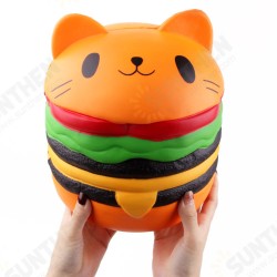 Huge Cat Burger Squishy 8.66inch Humongous Jumbo 22CM Soft Slow Rising With Packaging Gift Giant Toy Huge Cat Burger Squishy 8.66inch Humongous Jumbo 22CM Soft Slow Rising With Packaging Gift Giant Toy