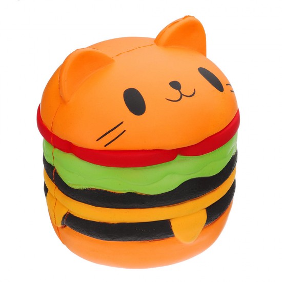 Huge Cat Burger Squishy 8.66inch Humongous Jumbo 22CM Soft Slow Rising With Packaging Gift Giant Toy