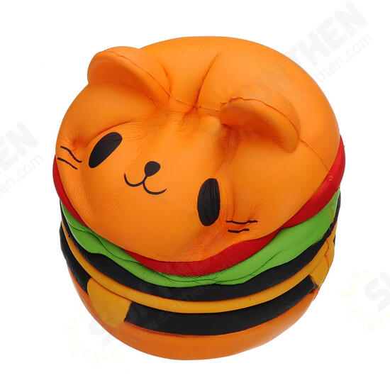 Huge Cat Burger Squishy 8.66inch Humongous Jumbo 22CM Soft Slow Rising With Packaging Gift Giant Toy