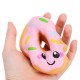 10cm Squishy kawaii Smiling Face Donuts Charm Bread Kids Toys With Package