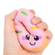 10cm Squishy kawaii Smiling Face Donuts Charm Bread Kids Toys With Package