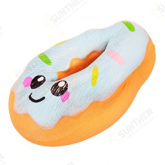 10cm Squishy kawaii Smiling Face Donuts Charm Bread Kids Toys With Package