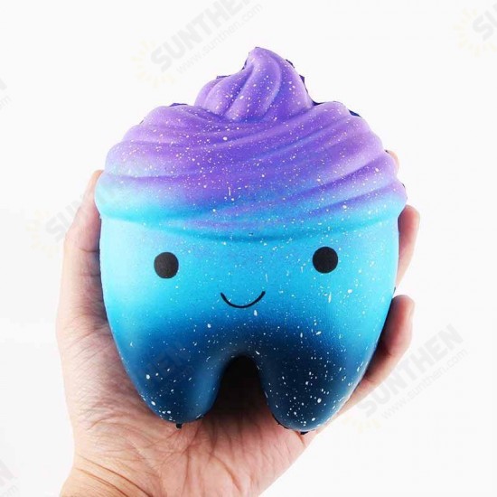 11.8cm Star Cute Teeth Cake Soft Squishy Super Slow Rising Original Packing Kid Toy