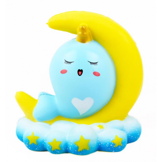 16CM Animal Squishy Unicorn Moon NarWhale Slow Rebound With Packaging Gift Collection
