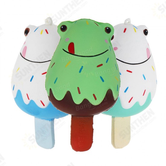 Frog Popsicle Ice-lolly Squishy 12*6CM Licensed Slow Rising Soft Toy With Packaging