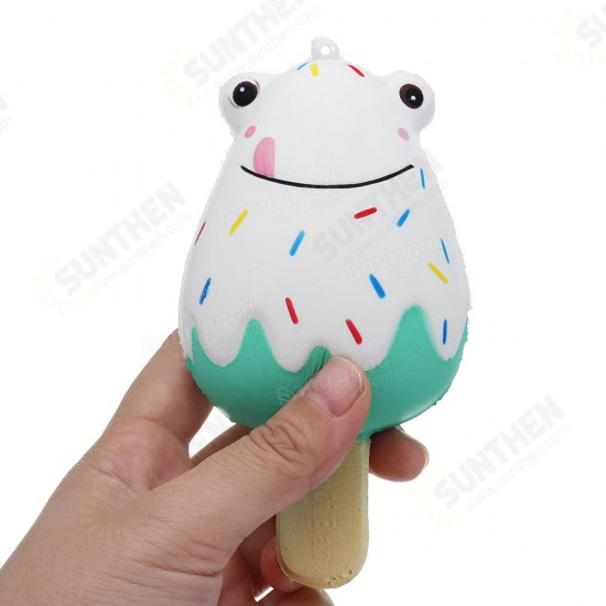 Frog Popsicle Ice-lolly Squishy 12*6CM Licensed Slow Rising Soft Toy With Packaging