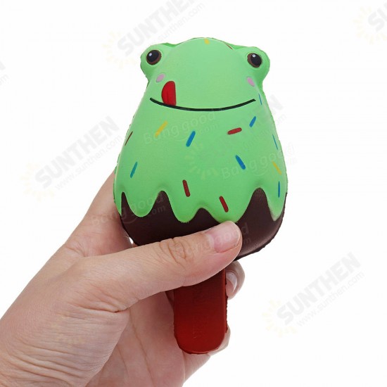 Frog Popsicle Ice-lolly Squishy 12*6CM Licensed Slow Rising Soft Toy With Packaging